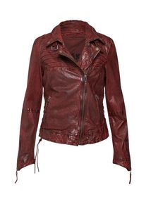 Freaky Nation, Damen Lederjacke 'Good Looking', Weinrot