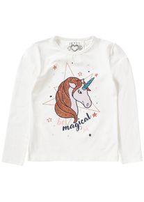 JETTE by Staccato, M&auml;dchen Langarmshirt, Blau / Gold / Pastellpink / Wei&szlig;