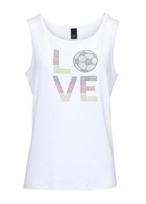 Heine, Damen Top 'Love', Wei&szlig;