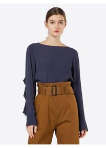 Véro Moda VERO MODA, Damen Bluse 'FLOUNCE', Dunkelblau