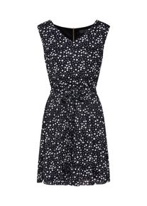 Mela London, Damen Kleid 'STAR LACE DRESS', Schwarz / Weiß