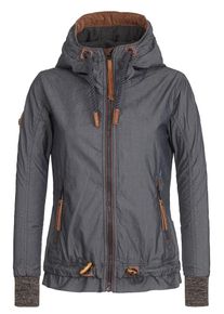 Naketano, Damen Jacke 'Halbes Stündchen ins Mündchen', Braun / Braunmeliert / Dunkelgrau