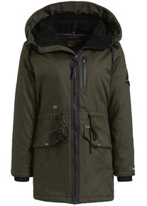 Khujo, Damen Parka 'ABBIGAIL', Khaki / Schwarz