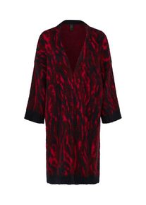 Y.A.S, Damen Strickjacke 'YASOLLIVANDER KNIT ', Rot / Schwarz