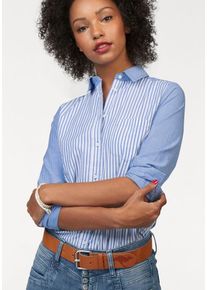 Kangaroos, Damen Hemdbluse, Himmelblau / Weiß