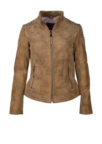 Mustang, Damen Lederjacke 'Feni', Braun