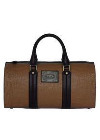 Silvio Tossi, Damen Handtasche, Braun / Schwarz