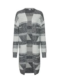 GAP, Damen Cardigan 'GRAPHIC OPEN 3RD', Grau