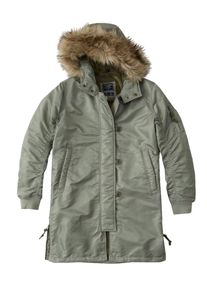Abercrombie & Fitch Abercrombie & Fitch, Damen Mantel 'BTS18-SHINY NYLON PARKA', Oliv
