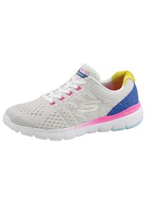 Skechers, Damen Sneaker 'Flex Appeal 3.0', Blau / Gelb / Pink / Weiß