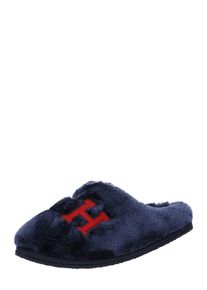 Tommy Hilfiger, Damen Slipper 'Love tommy home', Navy / Rot