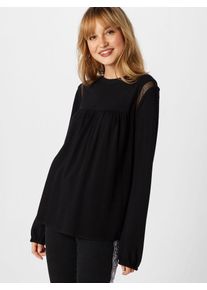 Review, Damen Bluse 'MESH INSERT BL', Schwarz