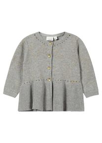 name it, M&auml;dchen Cardigan, Gold / Grau / Schwarz / Wei&szlig;