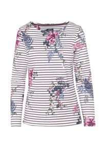 Tom Joule, Damen Langarmshirt, Dunkellila / Mischfarben / Weiß