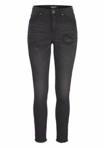 AJC, Damen Destroyed-Jeans, Schwarz