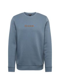 Review, Herren Sweatshirt, Rauchblau