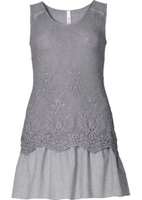 sheego Style, Damen Longtop, Grau