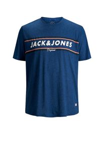 Jack & Jones JACK & JONES, Herren T-shirt, Blaumeliert / Rot / Schwarz / Weiß