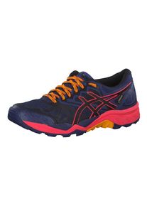 asics, Damen Laufschuh 'Gel-FujiTrabuco 6 G-TX Trail', Blau / Orange / Pink