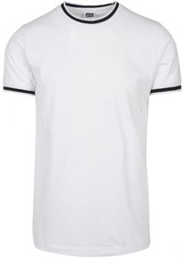 Urban Classics, Herren Tee, Schwarz / Weiß