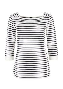 s.Oliver BLACK LABEL, Damen Shirt, Kobaltblau / Weiß