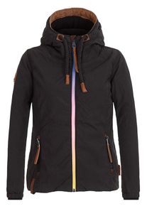 Naketano, Damen Jacket 'Du bist hier in Werl!', Braun / Schwarz