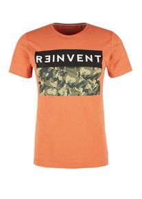 s.Oliver RED LABEL, Herren T-Shirt, Mischfarben / Orange