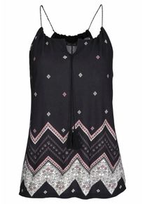 Lascana, Damen Strandtop, Creme / Altrosa / Schwarz