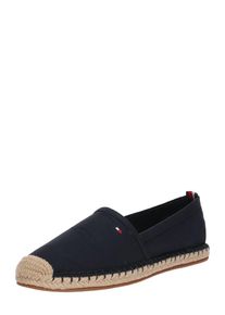Tommy Hilfiger, Damen Slipper 'BASIC FLAT ESPADRILLE', Dunkelblau