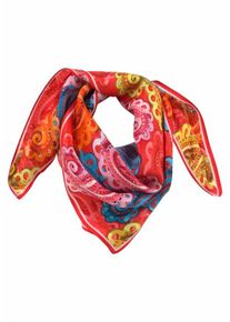 J. JAYZ, Damen Seidentuch, Blau / Gelb / Orange / Rosa