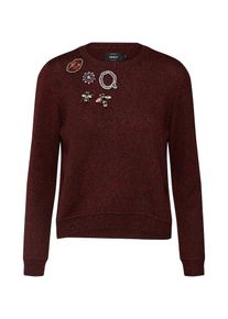 Only, Damen Strickpullover, Dunkelrot
