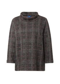 Tom Tailor, Damen Shirt, Anthrazit / Basaltgrau / Rot