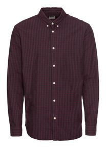 Selected Homme, Herren Hemd 'SHHONEGINGHAM SHIRT LS NO', Navy / Weinrot