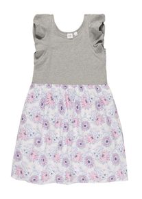 GAP, Mädchen Jerseykleid, Grau / Lila / Weiß
