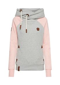 Naketano, Damen Sweatshirt, Graumeliert / Rosa
