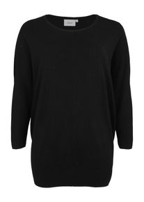 ZIZZI, Damen Pullover 'OCarrie, LS, Knit tunic', Schwarz