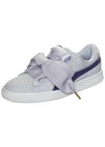 Puma, Damen 'Basket Heart Denim' Sneaker, Hellblau / Lavendel
