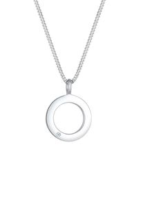 Diamore, Damen Halskette 'Geo, Kreis', Silber