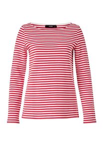 Hallhuber, Damen Shirt, Feuerrot / Weiß