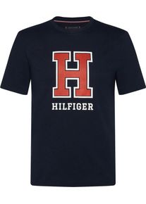 Tommy Hilfiger, Herren T-Shirt, Nachtblau / Rot / Weiß