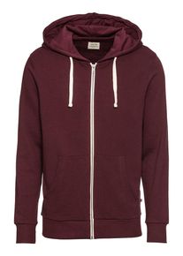Jack & Jones JACK & JONES, Herren Sweatjacke 'JJEHOLMEN SWEAT ZIP HOOD NOOS', Weinrot