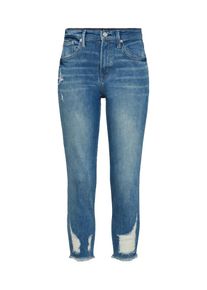 GAP, Damen Jeans 'STRETCH TR SKINNY SHR CROP MINERAL BLUE DEST CH', Blue Denim