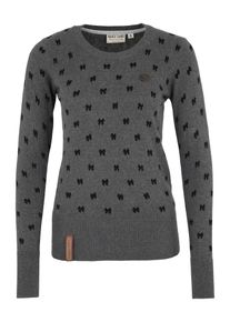 Naketano, Damen Strickpullover, Dunkelgrau / Schwarz
