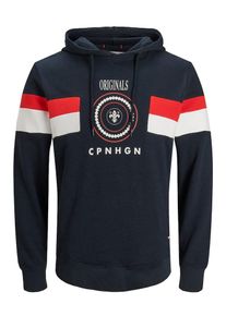 Jack & Jones JACK & JONES, Herren Shirt, Nachtblau / Hellrot / Naturweiß