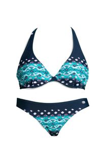 Kangaroos, Damen Bügel-Bikini, Elfenbein / Blau