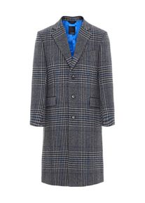 J. Lindeberg J.Lindeberg, Herren Mantel 'James Wool Plaid', Himmelblau / Dunkelgrau