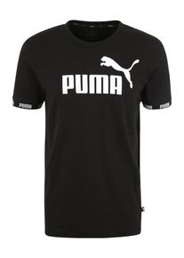Puma, Herren Shirt 'Amplified Big Logo Tee', Schwarz / Weiß