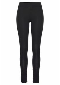 Lascana, Damen Yoga Leggings, Schwarz