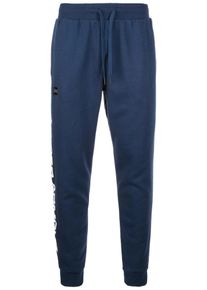Under Armour, Herren Funktionsjogginghose 'RIVAL SCRIPT', Dunkelblau / Weiß