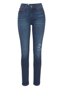 Tommy Hilfiger, Damen Jeans, Blue Denim / Rot